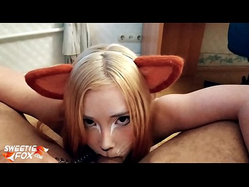 ❤️ Kitsune glutas dikon kaj kumas en ŝia buŝo ❤❌ Nur porno ĉe ni ❤